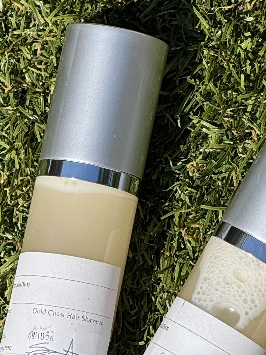 Shampoo samples in pump bottles